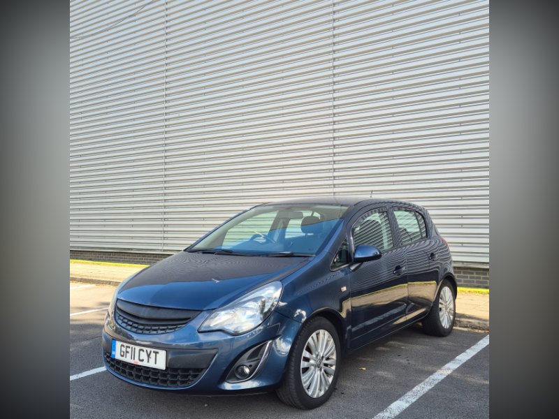 Blue Vauxhall Corsa 1.2 16V Excite Hatchback 5dr Petrol Manual Euro 5 A/C 85 ps