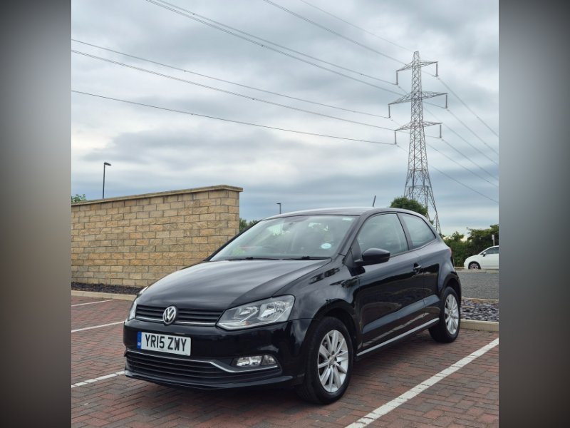 Black Volkswagen Polo 1.2 TSI BlueMotion Tech SE Hatchback 3dr Petrol Manual Euro 6 s/s 90 ps