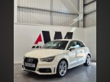 White Audi A1 1.4 TFSI S line Hatchback 3dr Petrol Manual Euro 5 s/s 122 ps