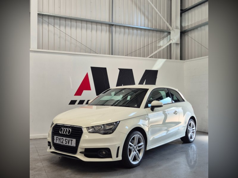 White Audi A1 1.4 TFSI S line Hatchback 3dr Petrol Manual Euro 5 s/s 122 ps