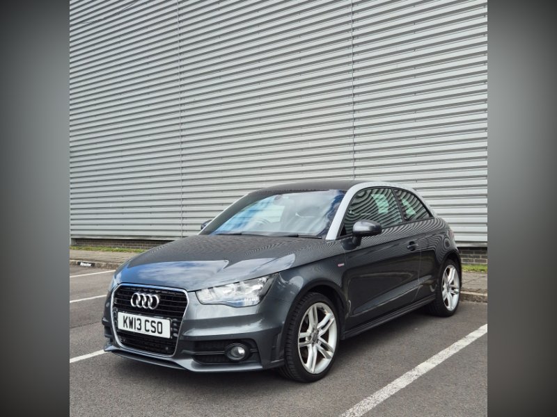 Grey Audi A1 1.6 TDI S line Hatchback 3dr Diesel Manual Euro 5 s/s 105 ps